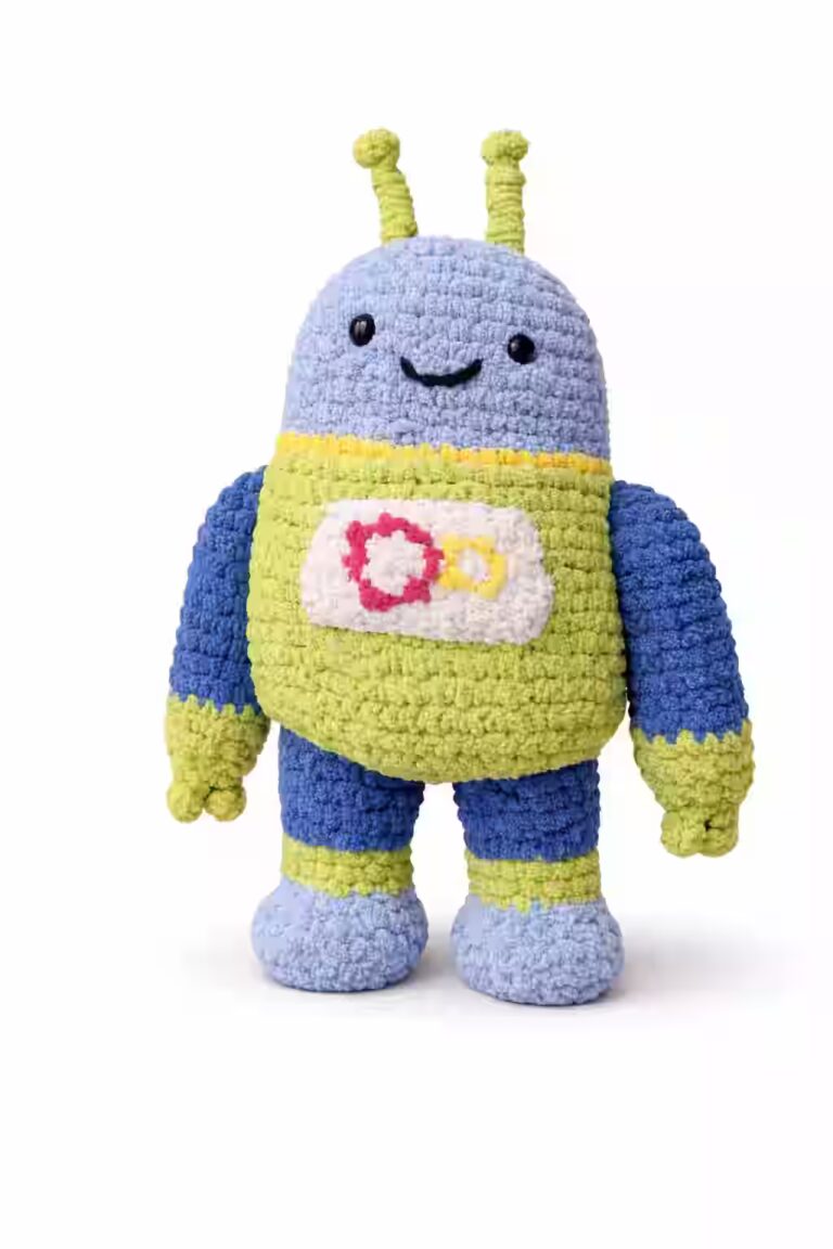 Robbie – Handcrafted Crocheted Doll (30cm)